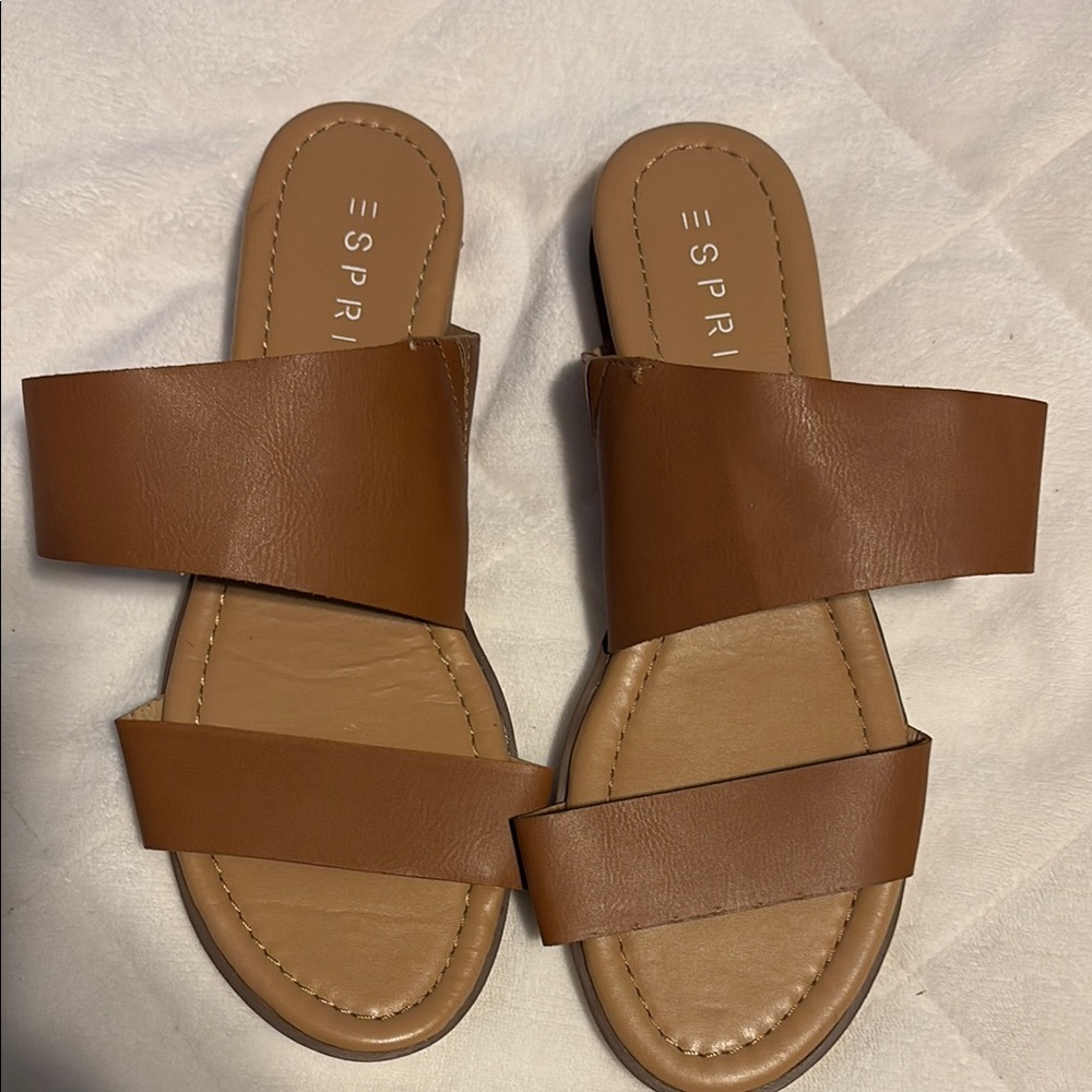 Esprit Brown Sandals Comfortable Chic Design
